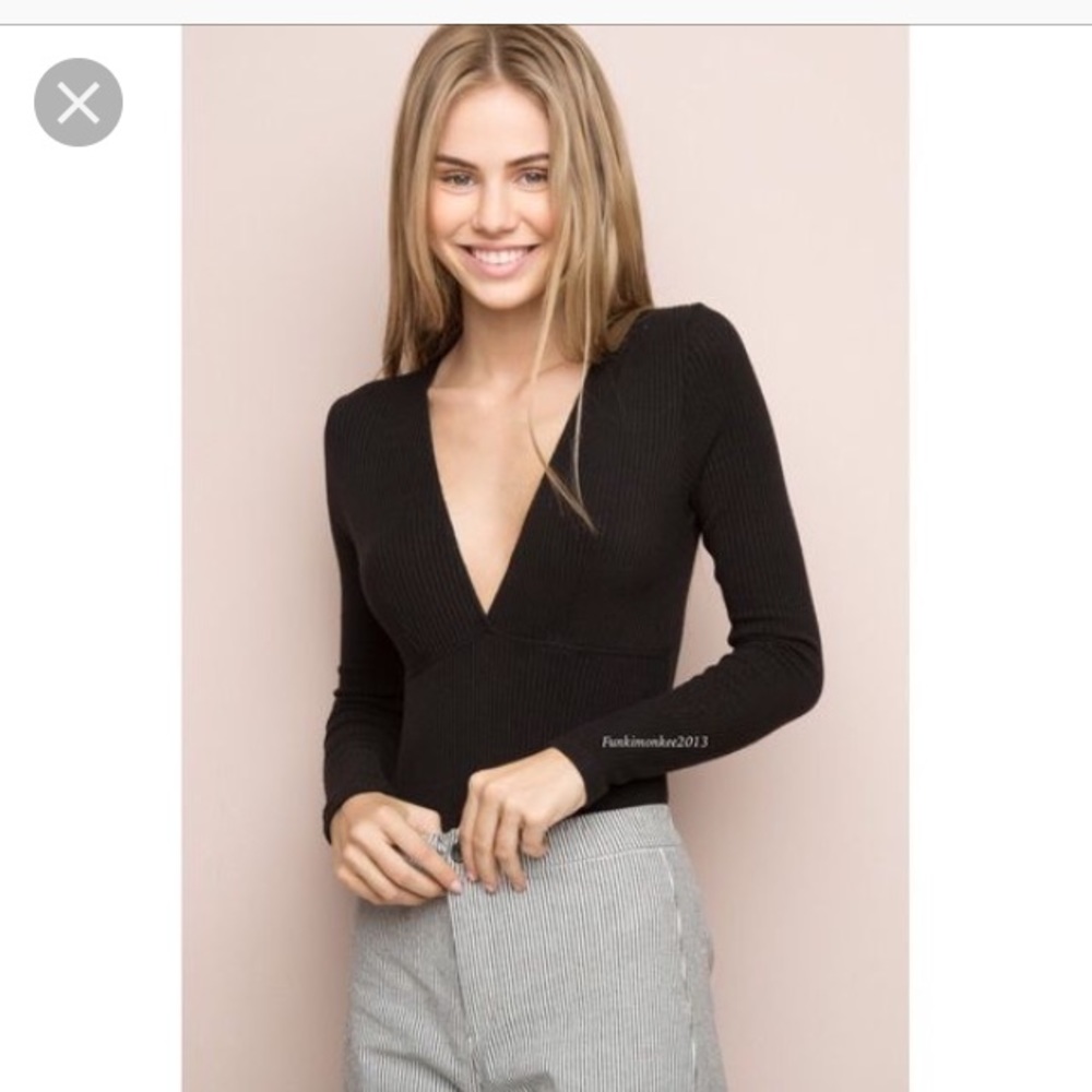 Brandy Melville black sinea bodysuit